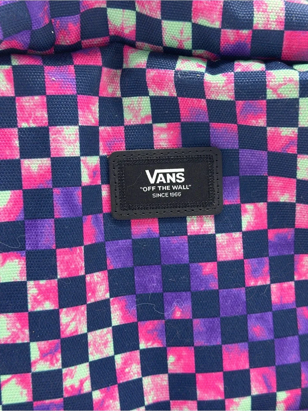 Vans Purple Pink Mint Checkerboard Backpack